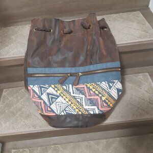 Billabong Bucket Backpack Faux Suede - Like New